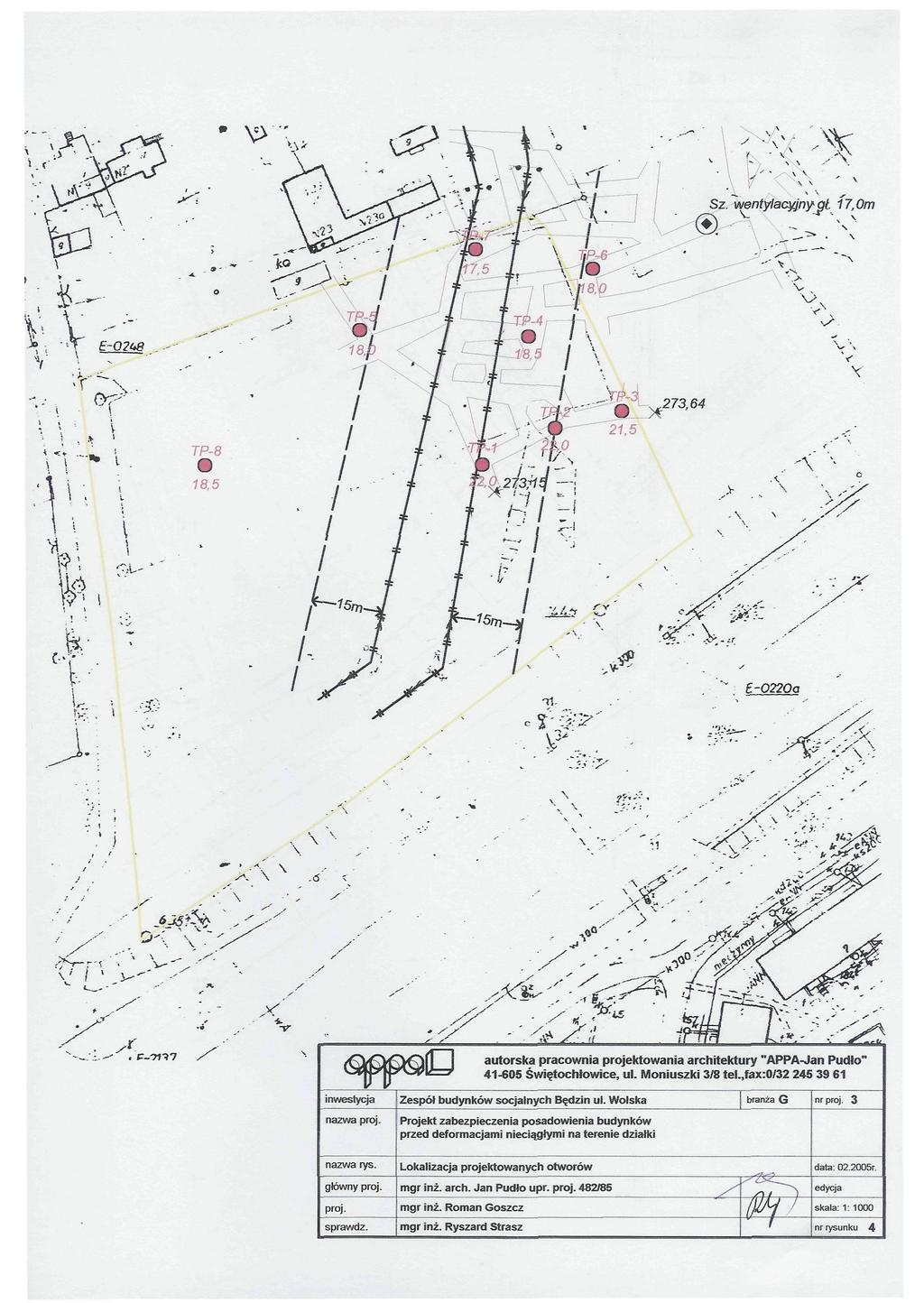 ; -v >v Sz. wentylacyjny gt 17,Om autorska pracownia projektowania architektury "APPA-Jan Pudło" 41-605 Świętochłowice, ul. Moniuszki 3/8 tel.