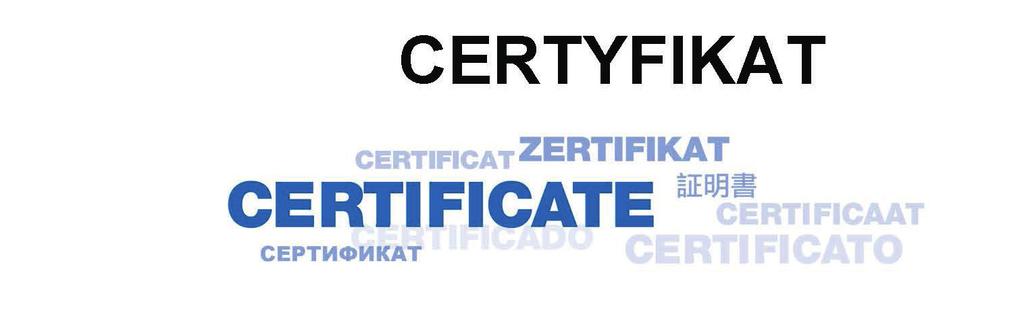 Certification Program Robotics Certyfikat ukończenia szkolenia ykorzystanie robota przemysłowego YASKAA przebiega bardzo sprawnie we
