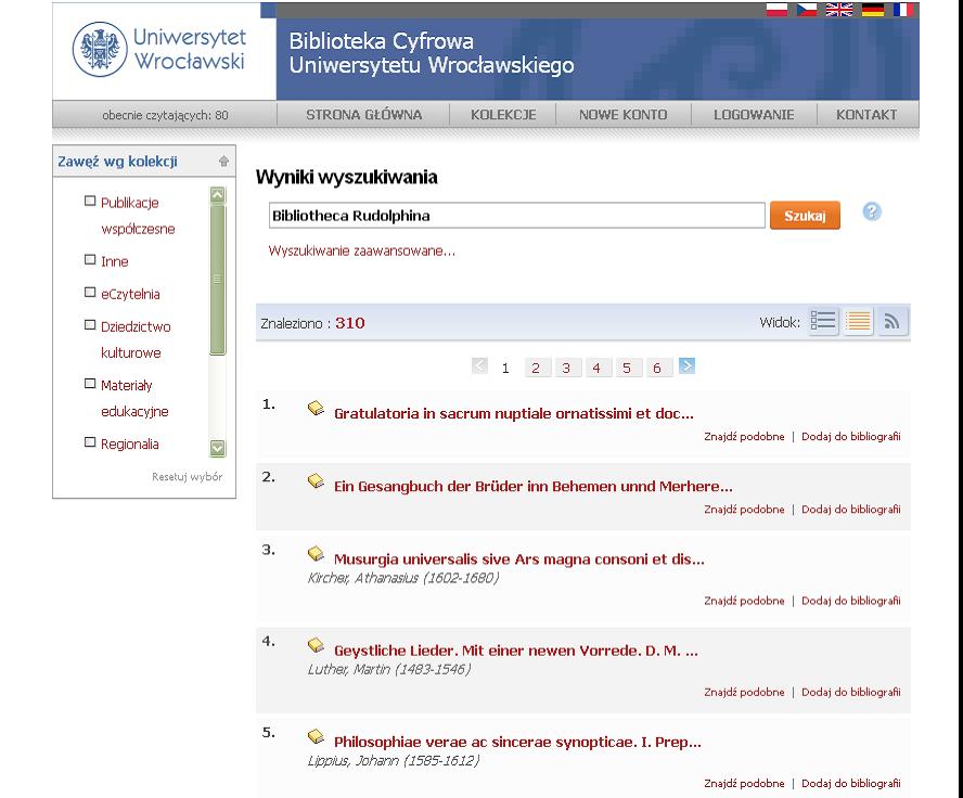 Nowoczesne technologie w pracy Oddziału Zbiorów Muzycznych 6.2. Dziedzictwo Regionu i Europy. Cymelia ze zbiorów Biblioteki Uniwersyteckiej we Wrocławiu. Digitalizacja i udostępnienie w sieci.