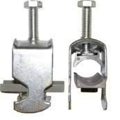Izolatory i uchwyty do mocowania szyn i kabli / Insulators and cable holders for rails and cables Uchwyty przewodów typ UPC Zastosowanie: