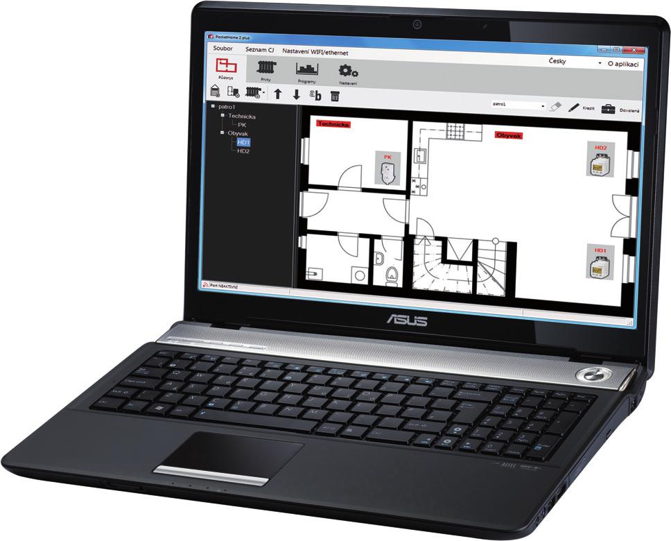 PH-PC-SW WIZUALNY PODRÊCZNIK SOFTWARE NA PC CENTRALNE STEROWANIE OGRZEWANIEM DOMU PH-PC-SW