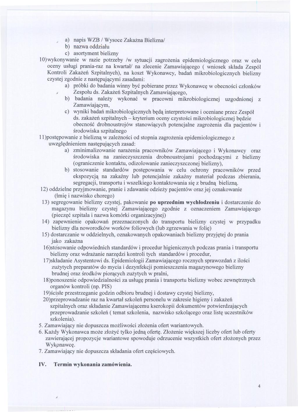 ------- a) napis WZB I Wysoce Zakazna Bielizna!