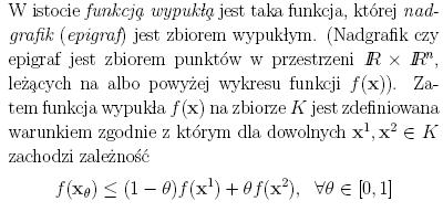 13. Zdefiniuj, co oznacza pojęcie kwadratowej szybkości zbieżności. 14. Podaj wzór definiujący kierunek poszukiwań w metodzie Newtona. 15.