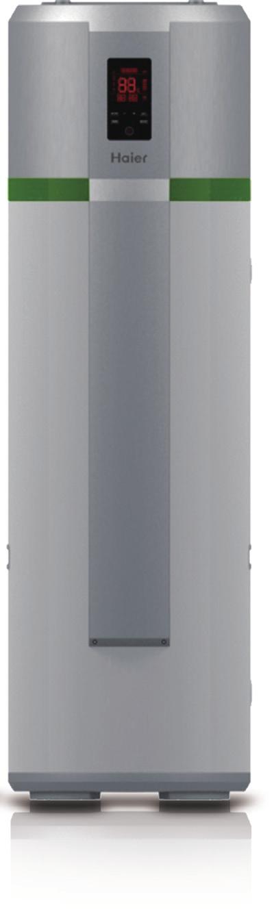 WŁAŚCIWOŚCI POMP CIEPŁA HAIER Podłączenie cyrkulacji powietrza Pompa ciepła Haier HP250CM2 Podłączenie wody Instalacje niezależne Instalacje kolektora słonecznego Instalacje z bojlerem (wersja 1)