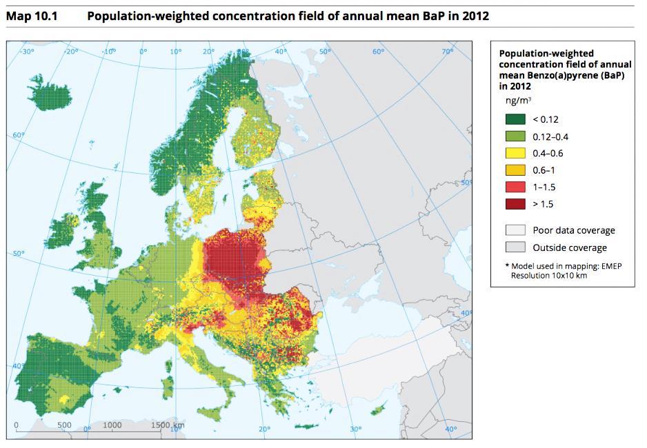 TRUJEMY EUROPĘ Polska ma najbardziej zanieczyszczone powietrze w Europie normy dla rakotwórczego benzo[a]pirenu są przekraczane w skali kraju o 500%.