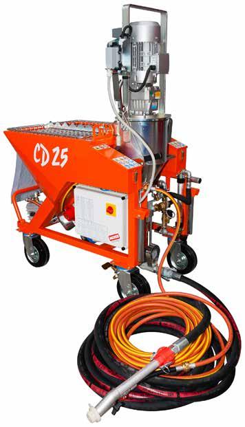 AGREGATY TYNKARSKIE ZASOBNIK 80 L ZE ŚRUBĄ ARCHIMEDESA DO ZASILANIA KOMORY MIESZANIA Mixer Mustang NADAJE SIĘ DOSKONALE DO PRODUKTÓW LEKKICH I OGNIOODPORNYCH Pompa do pracy ciągłej, idealna do