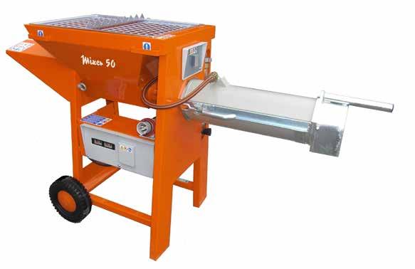 MIESZARKI PRZEPŁYWOWE Mixer 50 / Mixer Kompact Mieszalnik ciągły Mixer 50 nadaje się znakomicie do przygotowywania zmieszanych wstępnie powłok powierzchniowych i wylewek.