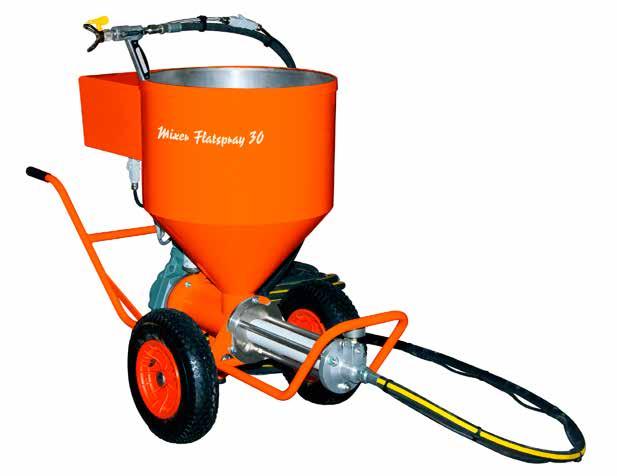 Bezzaworowa pompa mieszalnika Mixer Flatspray 30 ułatwia konserwację, z kolei dzięki okrągłemu zbiornikowi ze stali nierdzewnej z otworem drenażowym o średnicy 35 mm łatwiej utrzymać urządzenie w