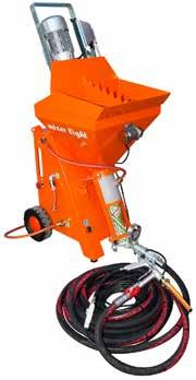 Mixer light AGREGATY TYNKARSKIE DANE TECHNICZNE Symbol produktu Pojemność zbiornika Zasilanie Ochrona termiczna Silnik Zmienna prędkość Sprężarka Pompa wody Przepływomierz Zabezpieczenie przed