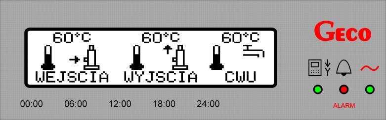 INSTRUKCJA OBSŁUGI GA01HC-01 STRONA 12 7.2. Podgląd temperatur Po naciśnięciu przycisku sterownik.