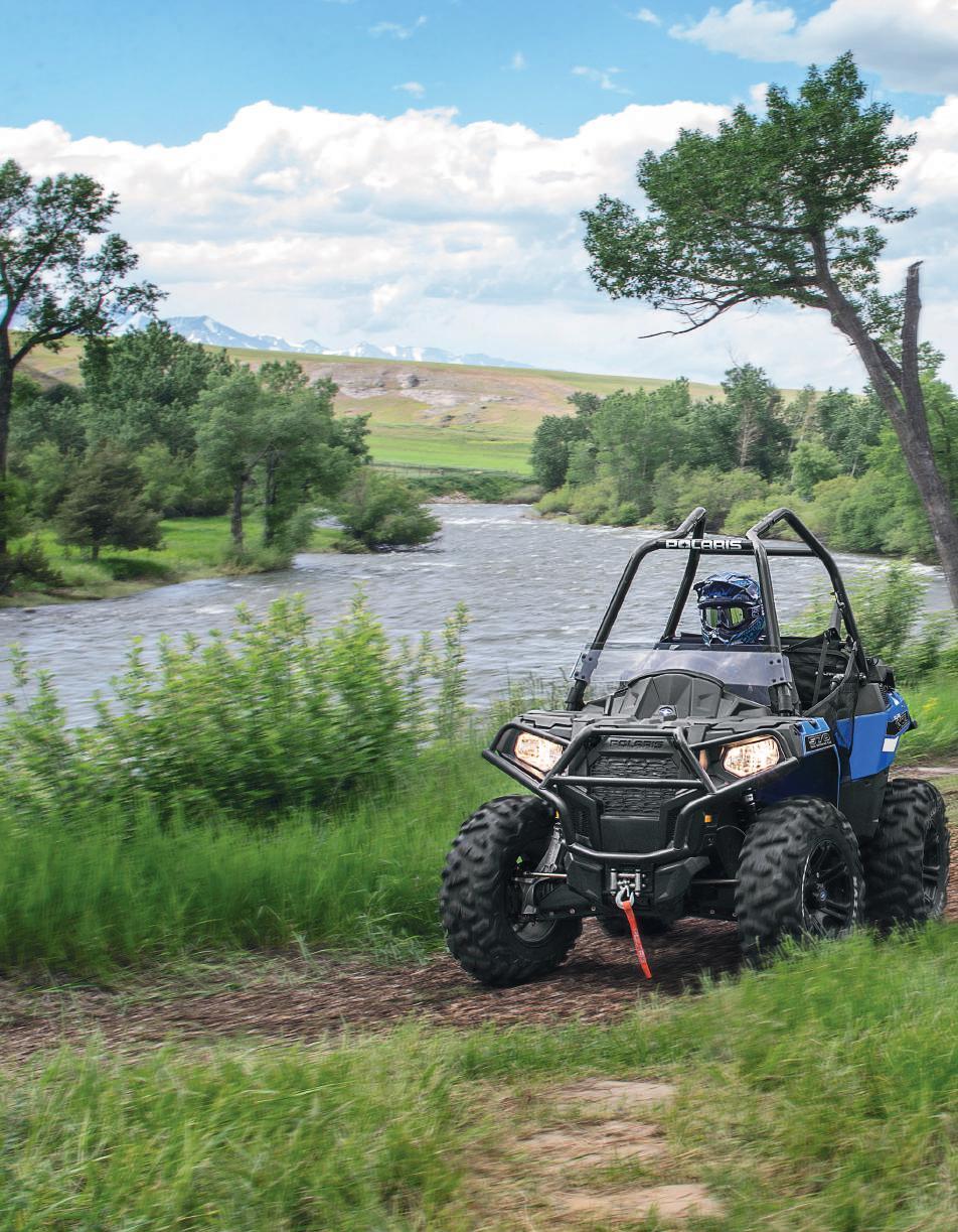 TERENOWA HYBRYDA Sportsman Ace to unikalna maszyna na rynku, której nie posiada żaden inny producent. Koncept ten powstał parę lat temu kiedy POLARIS postanowił połączyć maszyny typu ATV i SSV.