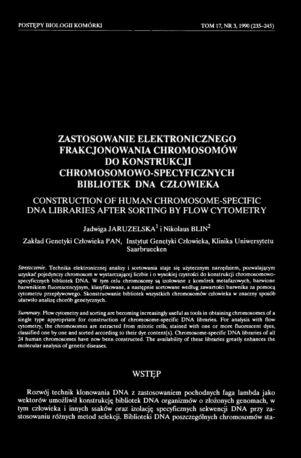 chromosomowospecyficznych bibliotek DNA.