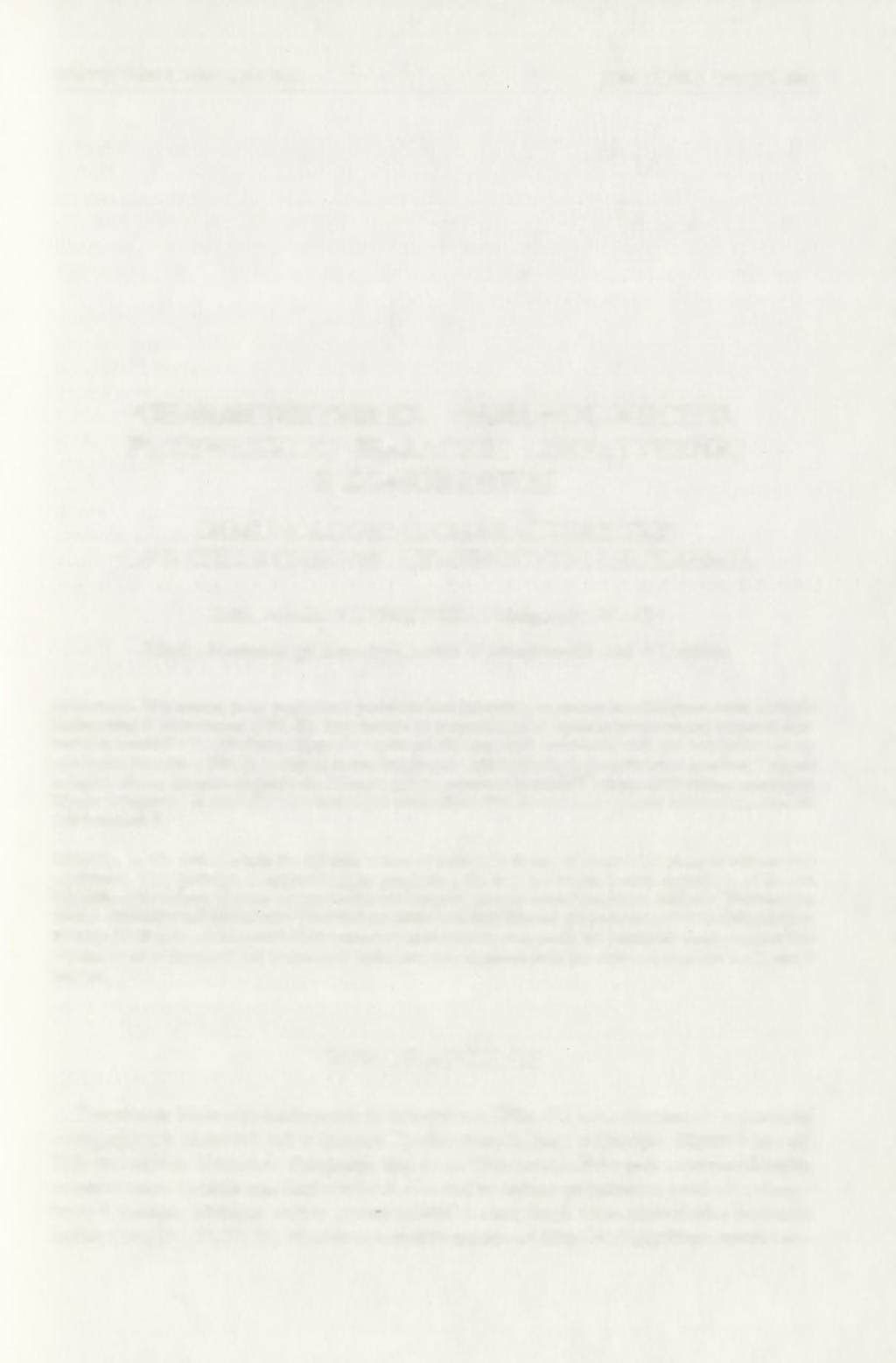 POSTĘPY BIOLOGII KOMÓRKI TOM 17, NR 3,1990 (271-286) CHARAKTERYSTYKA IMMUNOLOGICZNA PRZEWLEKŁEJ BIAŁACZKI LIMFATYCZNEJ B KOMÓRKOWEJ IMMUNOLOGICAL CHARACTERISTICS OF B CELLS CHRONIC LYMPHOCYTIC