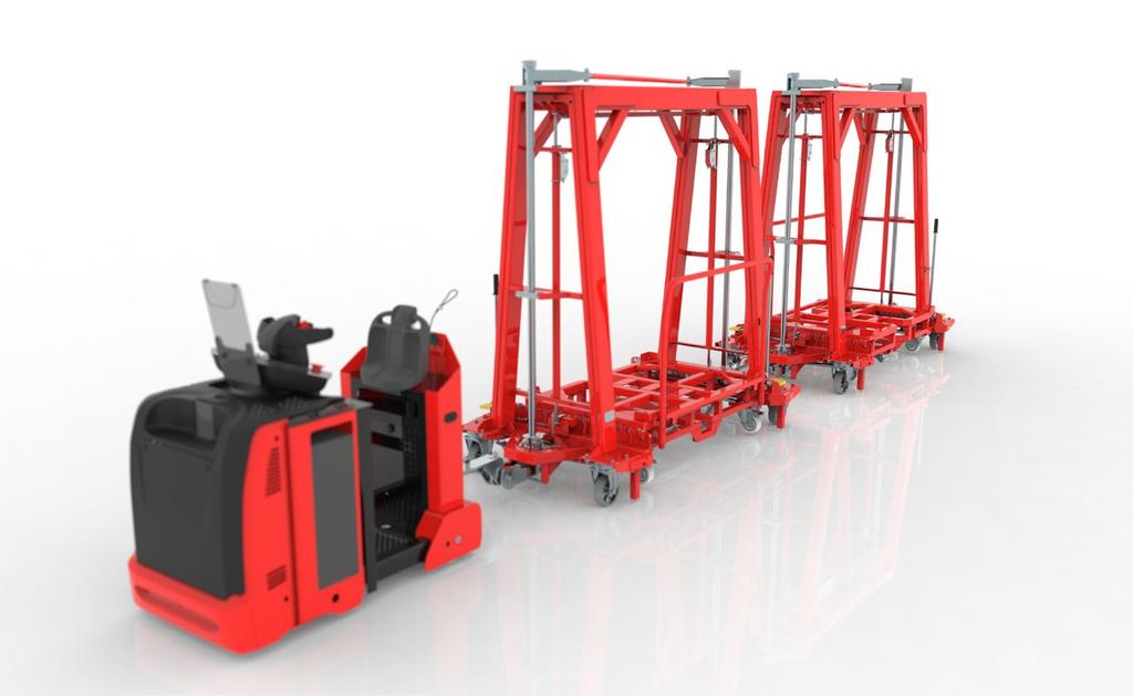 is an exceptional intralogistics system that allows for the simultaneous distribution of material on both sides of the route.