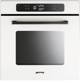 F610AB newson Piekarnik elektryczny, wysokość 60 cm 11 funkcji Czyszczenie parowe EAN13: 8017709138110 ESTETYKA / STEROWANIE Biały mat Szkło hartowane Sterowanie dotykowe Wyświetlacz: LED FUNKCJE /