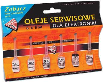 regeneracji, zapewniając ich długotrwałą i bezawaryjną pracę. Contact S61 Rust-inhibitive agent for contact points.