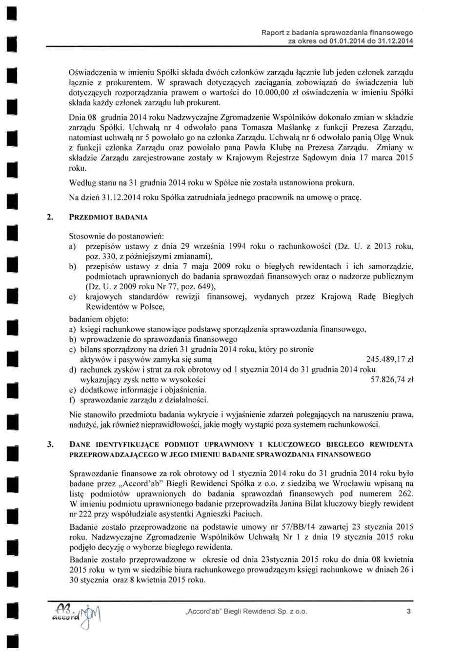 DOKUMENT INFORMACYJNY