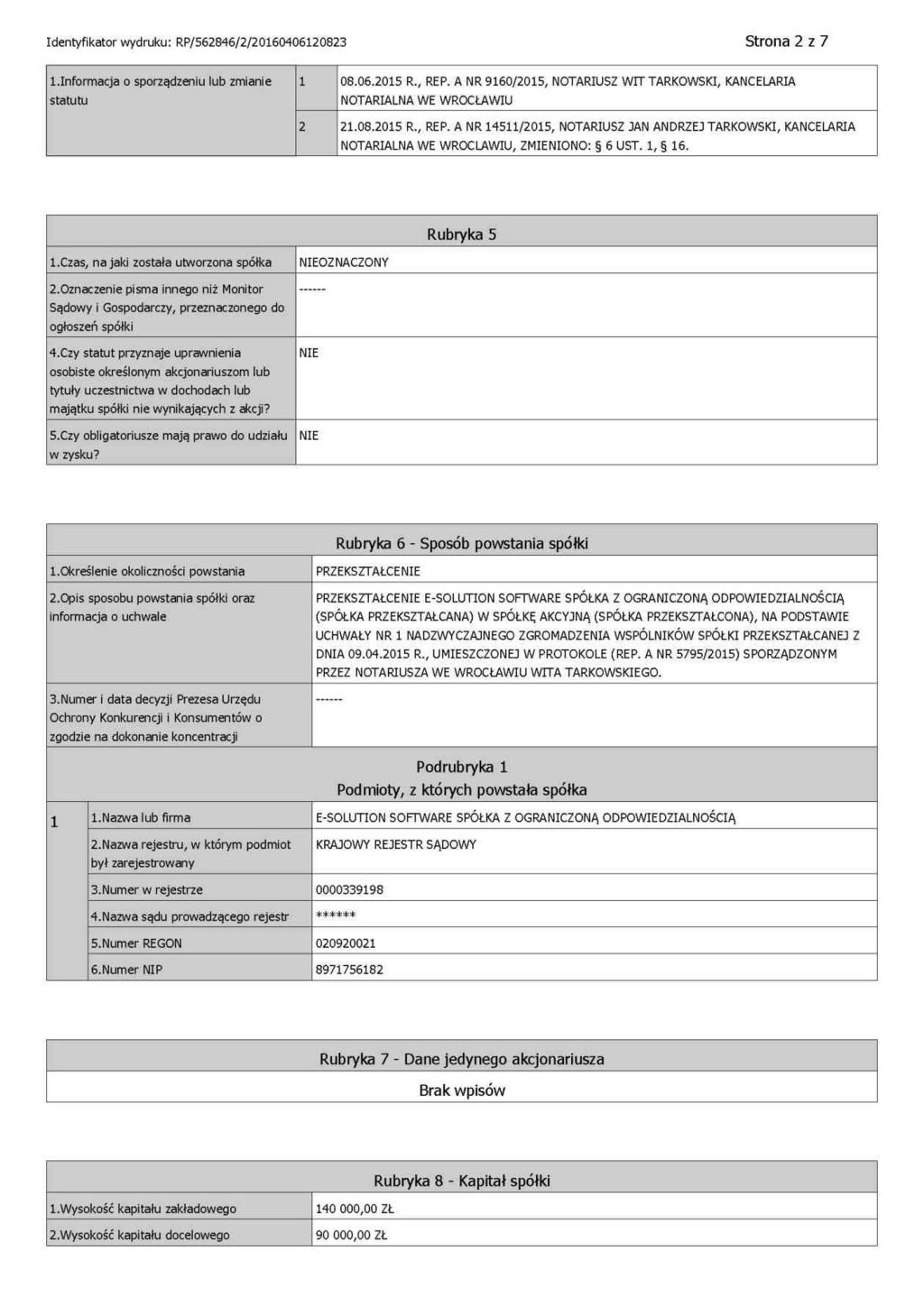 DOKUMENT INFORMACYJNY