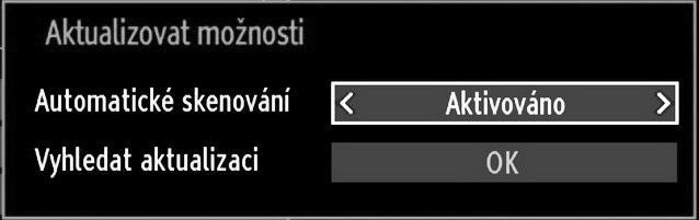 Časový limit: pro zobrazení menu Mění časový limit pro obrazovky nabídek. Vyhledávání zakódovaných kanálů: Pokud je toto nastavení zapnuté, při vyhledávání se najdou i kódované programy.