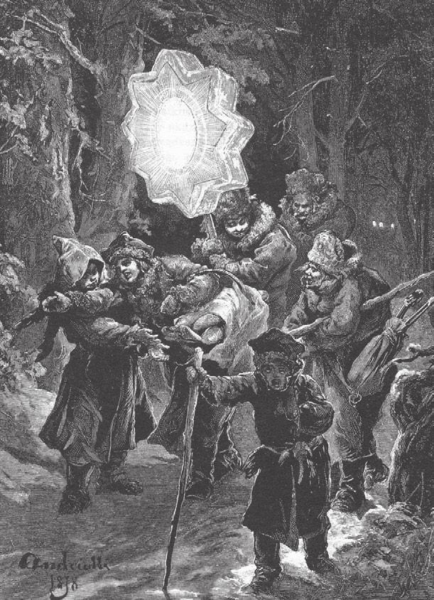 Noc Radosnego Nastroju nawet istotą jest owa poufałość, z jaką mówi się w nich o narodzeniu Chrystusa i Świętej Rodzinie.