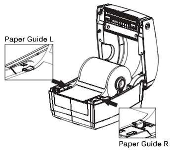 Dostosuj prowadnice do szerokości papieru, rozsuwając je, a
