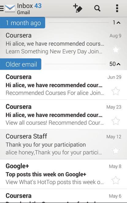 E-mail Konfigurowanie poczty e-mail Aplikacja e-mail dostępna na urządzeniu pozwala wysyłać i odbierać wiadomości e-mail za pośrednictwem kont e-mail.