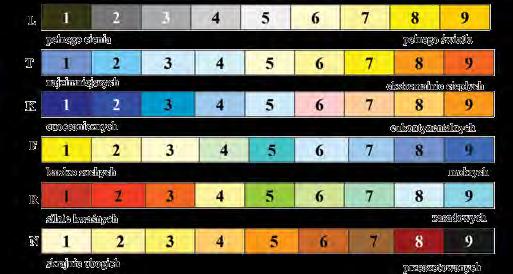 Wykorzystanie wskaźników ekologicznych do oceny stanu i zmian środowiska geograficznego 55 do 6 wymienionych cech środowiska oszacowano w skali 9-stopniowej, przy czym 1 oznacza najniższe, a 9