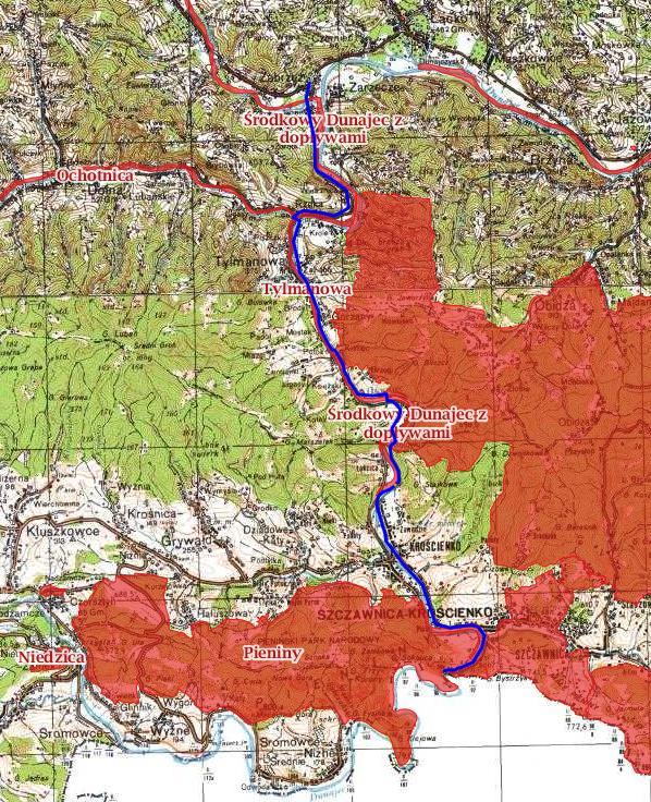 . 3.5.1. Obszary Natura 2000 Inwestycja znajduje się w bezpośredniej łączności z terenami chronionymi w ramach sieci Natura 2000. Bezpośrednio związane obszary z planowaną trasą to: Ryc. 6.