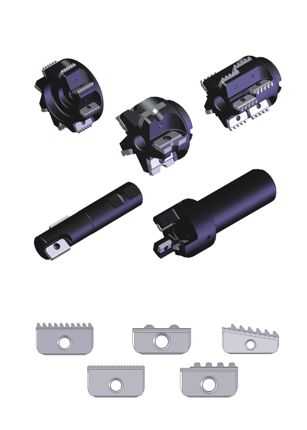 ³ytki do frezowania gwintów Narzêdzia specjalne Jako uzupe³nienie standardowych produktów, Carmex produkuje