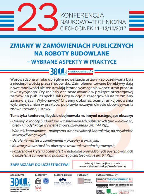 Co, gdzie, kiedy w SIDiR? Co? 23 Konferencja Naukowo-Techniczna Gdzie? Ciechocinek Kiedy?