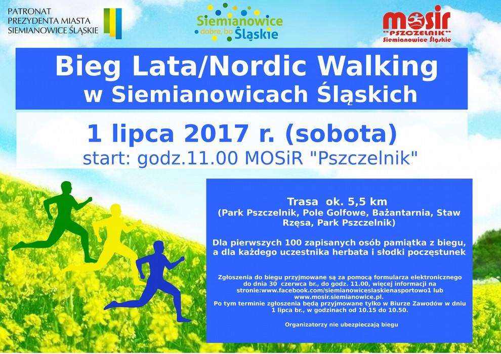 27 czerwca, 4, 11, 18, 25 lipca, 1, 8, 22, 29 sierpnia (wtorki), godz. 17.30 Wtorki biegowe - Maraton na Raty 1 lipca (sobota), godz. 11.00 Bieg Lata i Nordic Walking.