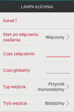 jednym kanałem lub obydwoma jednocześnie. W przypadku przycisków wejścia reagują tylko na krótkie impulsy (zbocze narastające).