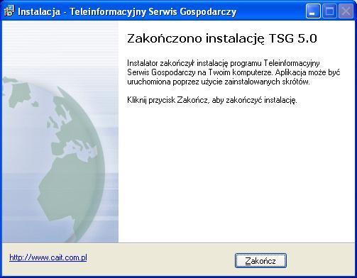 URUCHOMIENIE SERWISU TSG Aby zarejestrowa oprogramowanie i u ytkownika konieczna jest rejestracja w sklepie