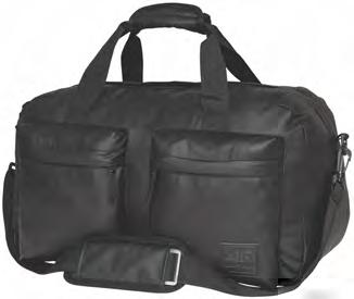 zamek - pojemność: 36L - waga: 515g UNISEX TRAVEL BAG - side zippered pockets - rubber bag bottom protectors - shoes pocket - hand protector - adjustable strap with shoulder protector -
