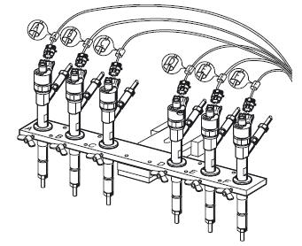 Rys. 29: Podłączenie przewodu adaptera. 2. Podłącz wtyczkę (poz. 2) przewodu adaptera do gniazda X5 w module sterującym. 3. Podłącz złącze masy (poz. 1) do gniazda masy w module sterującym. Rys.