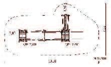 5 m 1 konstrukcja podtrzymująca poręcz linową pomiędzy wieżami 1 wieża do zabawy z