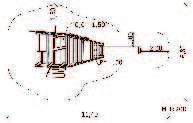 5.22 Rozbity statek 5.22.1 Dziób statku 1 dziób statku; dł. ok. 4.0 m; szer. ok. 2.5 m; podest pochyły; wys. do 1.8 m; podest trójkątny ok. 1.5/1.0/1.