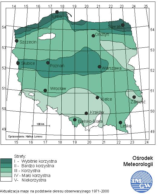 Zgodnie z wyznaczonymi przez Instytut Meteorologii i Gospodarki Wodnej w Warszawie strefami energetycznymi wiatru w Polsce, Gmina Głogówek znajduje się w obszarze IV mało korzystnym.