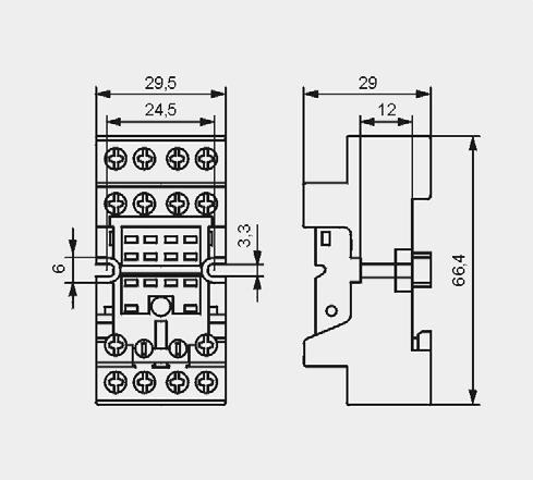 połączeń NO NC COIL COM Akcesoria GS4-0036 ❶ Montaż oraz demontaż