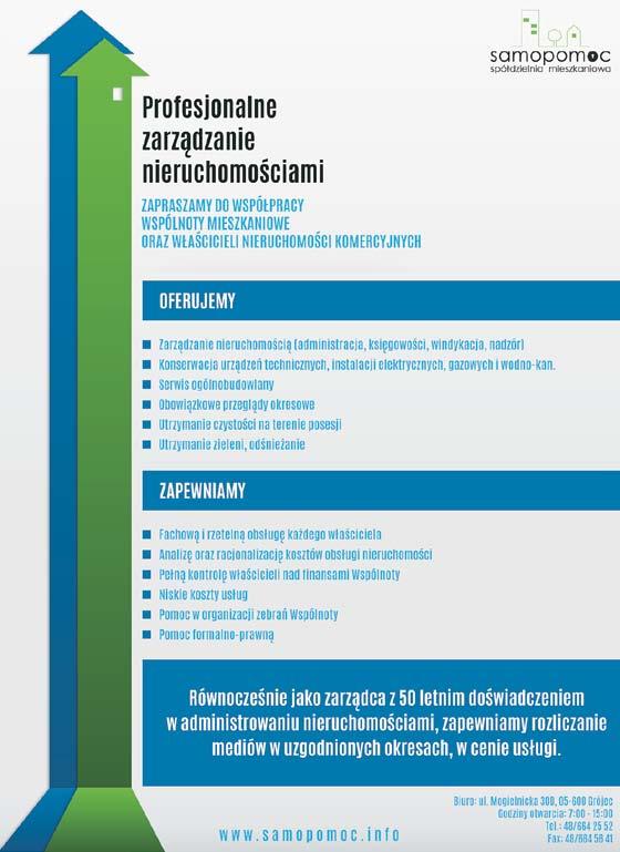 MOŻLIWE RABATY - 3 wydania - 15%, 6 wydań - 20%, 12 wydań - 25% - reklama na całą stronę - 20%, reklama na 1/2 strony - 10% OGŁOSZENIA DROBNE - 25 zł netto ZAMÓW REKLAMĘ: reklama@nowedni.pl, tel.