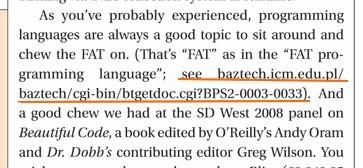 Rys. 7. Opis artykułu w BazTech-u jako cytowanie w tekście, w bazie pełnotekstowej Źródło: ERICKSON, J. Was George Konstanza a Computer Programmer? W: nxtbook media [on-line].