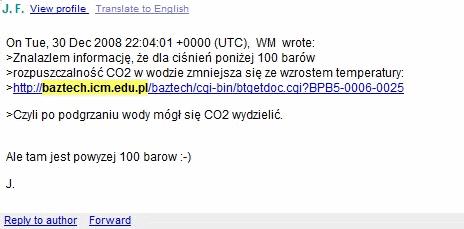 Rys. 11. Cytowania i odsyłacze artykułów w BazTech-u na listach dyskusyjnych Źródło: Google grupy dyskusyjne [on-line]. [Dostęp 9 maja 2009]. Dostępny w World Wide Web: http://groups.google.