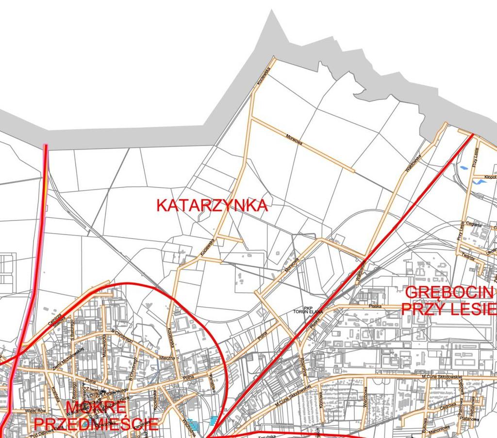 rysunek nr 11. Jednostka urbanistyczna Katarzynka Źródło: Opracowanie własne na podst. materiałów Urzędu Miasta Torunia Katarzynka była dawniej folwarkiem, który w XVIII w.