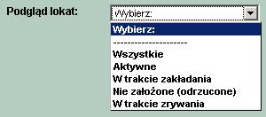 LISTA LOKAT Wszystkie lokaty jakie zostały załoŝone moŝna przeglądać wraz z ich statusem realizacji.