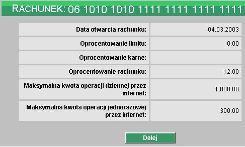 RACHUNKI WYBIERZ RACHUNEK Rachunki to domyślne okno jakie zostaje uruchomione po zarejestrowaniu się uŝytkownika w systemie.