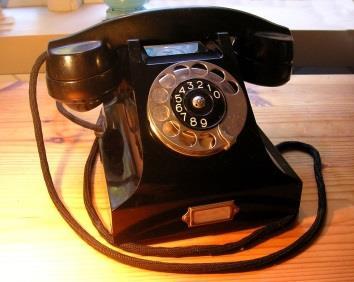 Szwedzki telefon z 1896 roku Telefon z bakelitu z tarczą