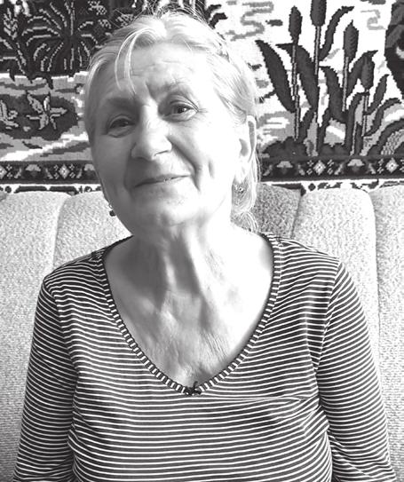 gniarka. W czasie niemieckiej okupacji była w getcie Zygowce niedaleko Jampola. Opiekuje się nią córka która mieszka nieopodal z rodziną.