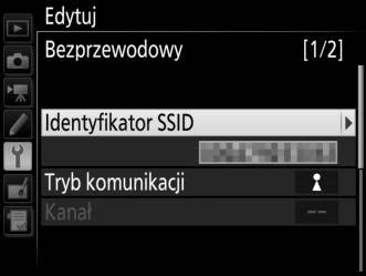 Bezprzewodowy Pozwala na zmianę następujących ustawień sieci bezprzewodowej: Identyfikator SSID: wpisz nazwę (identyfikator SSID) sieci, w której znajduje się komputer - host lub serwer FTP.