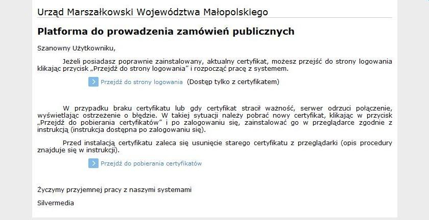 Uzupełnij pola tekstowe Login i Hasło danymi udostępnionymi