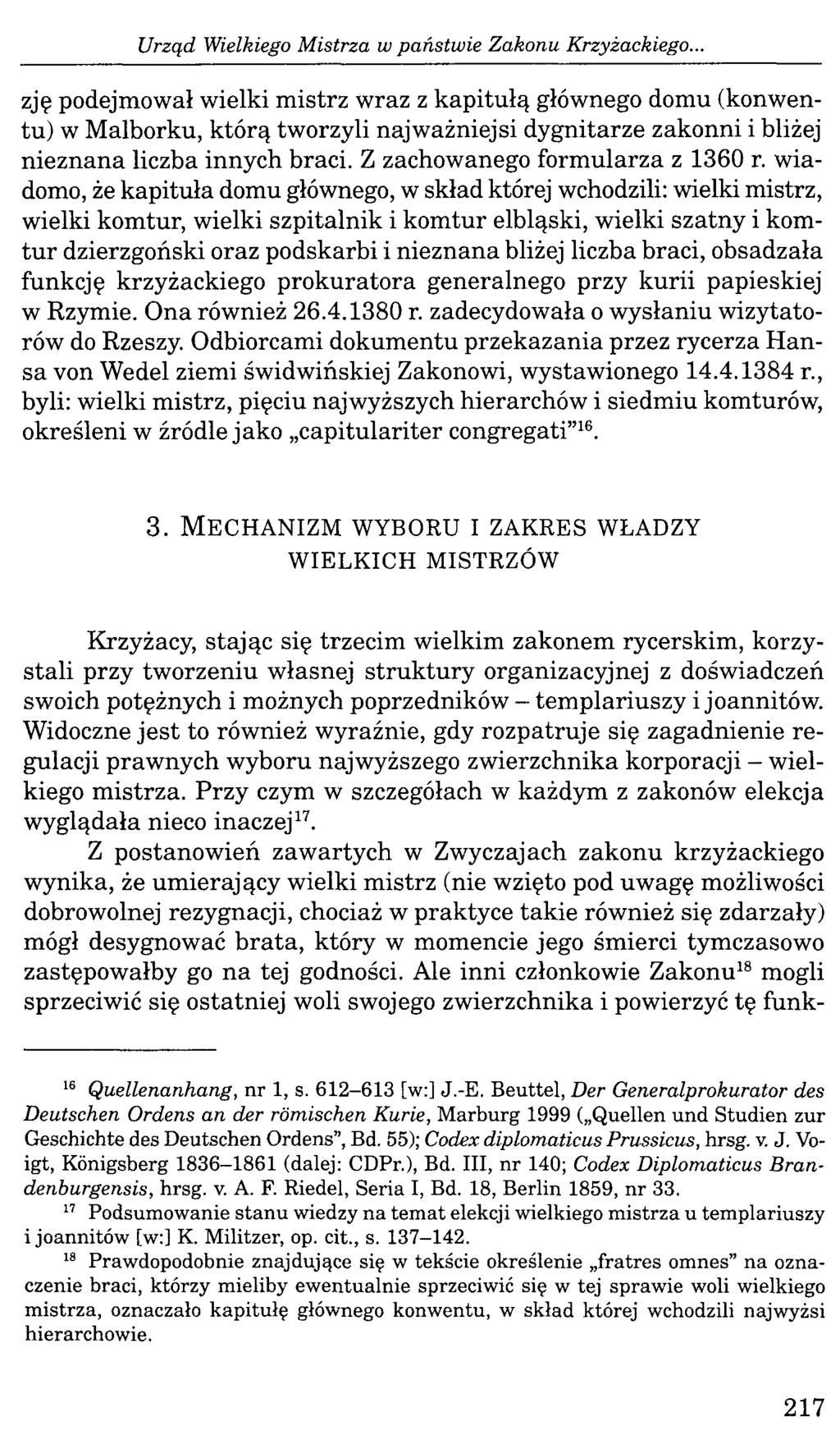 Urząd Wielkiego Mistrza w państwie Zakonu Krzyżackiego.